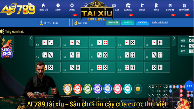 AE789 tài xỉu – Sân chơi tin cậy của cược thủ Việt