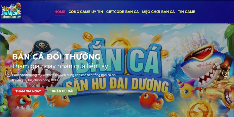 Bancadoithuong.my là nền tảng chơi bắn cá đổi thưởng uy tín