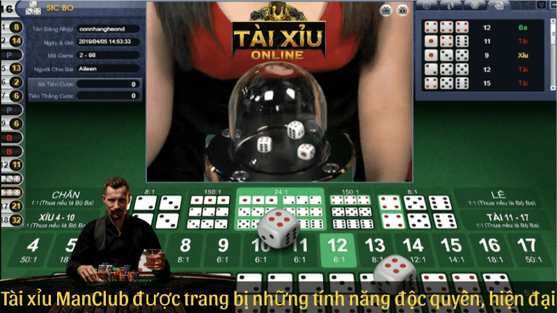 Tài xỉu ManClub được trang bị những tính năng độc quyền, hiện đại