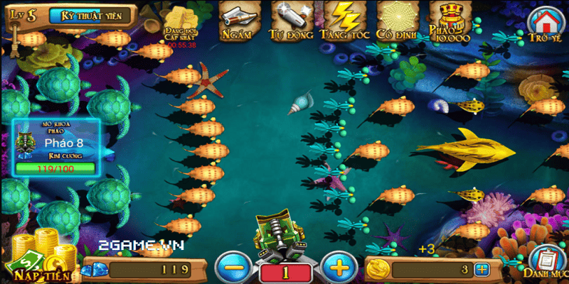 7 ngày thử nghiệm nâng cấp súng bắn cá