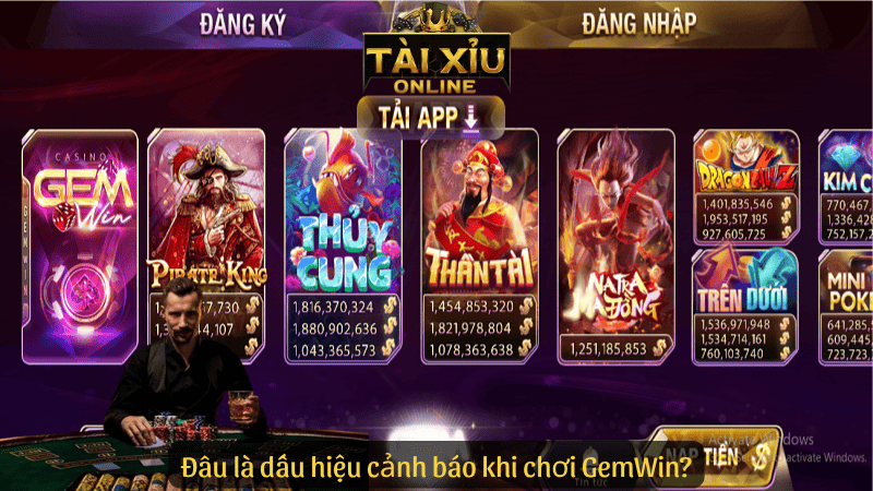 Đâu là dấu hiệu cảnh báo khi chơi GemWin?