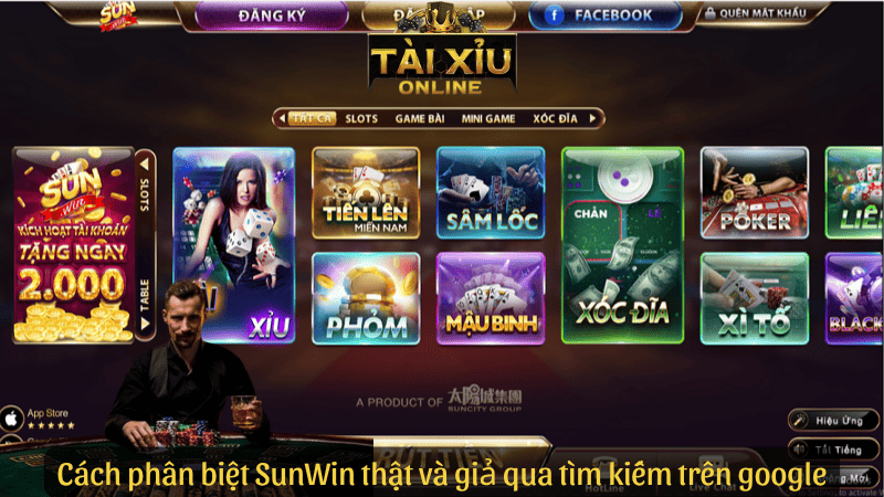 Cách phân biệt SunWin thật và giả qua tìm kiếm trên google