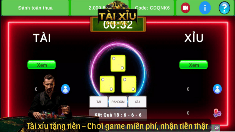 Tài xỉu tặng tiền – Chơi game miễn phí, nhận tiền thật