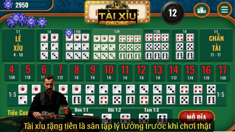 Tài xỉu tặng tiền là sân tập lý tưởng trước khi chơi thật