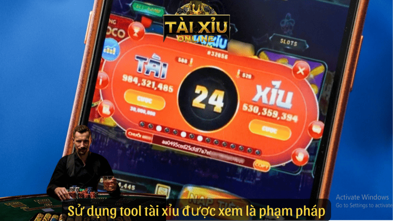 Sử dụng tool tài xỉu được xem là phạm pháp